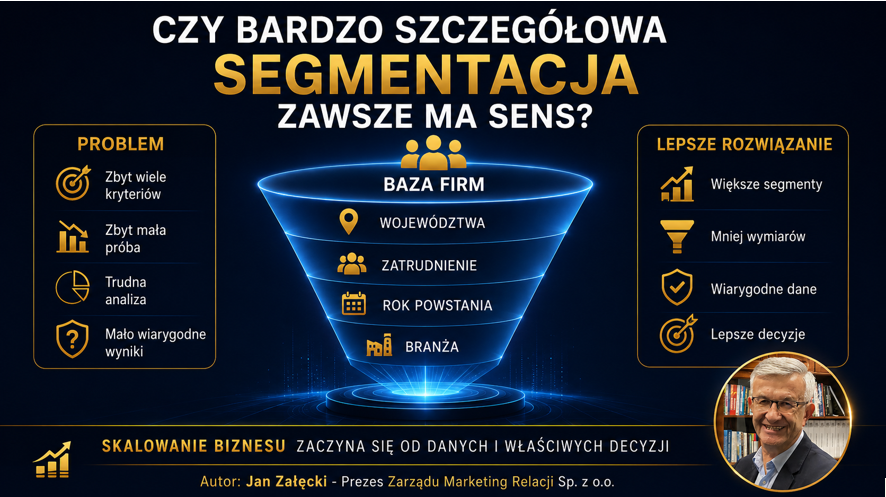 Czy zbyt dokładna segmentacja bazy klientów zawsze ma sens?